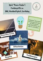 Vorschau - Spiele - Spiel "Paare finden": Fachbegriffe zu BNE, Nachhaltigkeit, Earthday - Deckblatt