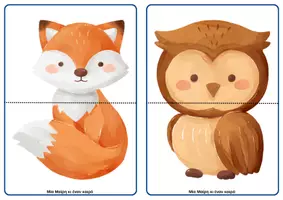 Προεπισκόπηση - Flashcards - Ζωάκια παζλ από 2 έως 8 κομμάτια - Σελίδα 2