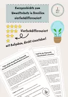 Vorschau - Arbeitsblätter - Materialpaket: Kurzgeschichten zu Nachhaltigkeit und Umweltschutz, BNE, Earthday - Seite 1