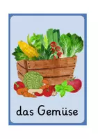 Vorschau - Präsentationen/Tafelbilder - Obst & Gemüse – 80 Bildkarten 🍏🥕 - Seite 1