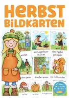 Vorschau - Präsentationen/Tafelbilder - Herbst Bildkarten Deutsch und Deutsch als Zweitsprache - Deckblatt