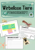Vorschau - Arbeitsblätter - Forscherheft: Wirbellose Tiere - Deckblatt