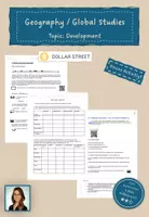 Vorschau - Arbeitsblätter - Global Disparities in One World: Let´s visit Dollar Street - Deckblatt