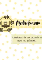 Vorschau - Stationenlernen - Medienkonsum - Karteikarten - Deckblatt