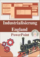 Vorschau - Arbeitsblätter - Industrialisierung England - PowerPoint und Arbeitsblätter - Deckblatt
