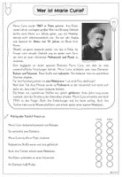 Vorschau - Arbeitsblätter - Marie Curie: Lerntheke, Leseverstehen Kl. 3 - 5 - Seite 3