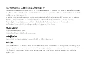Vorschau - Spiele - Partnerrechnen - Addition bis 10 - Seite 1