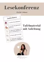 Vorschau - Präsentationen/Tafelbilder - Lesekonferenz Tafelmaterial Anleitung - Deckblatt