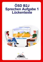 Vorschau - Arbeitsblätter - ÖSD B2J Sprechen Aufgabe 1 - Lückentexte - Deckblatt