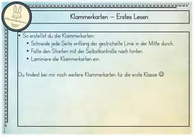 Vorschau - Spiele - Klammerkarten "Erstes Lesen" mit Selbstkontrolle - Klasse 1 - Seite 3