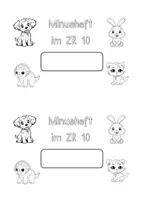 Vorschau - Arbeitsblätter - Rechenheftchen - Minusheft im ZR 10 - Seite 1