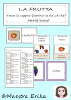 Aperçu - Jeux - Jeux et activités sur le thème des fruits en italien - Page de couverture