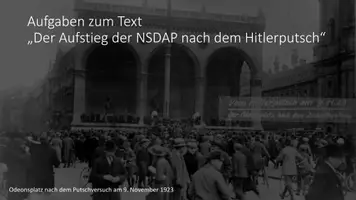 Vorschau - Präsentationen/Tafelbilder - Von der Randpartei zur Macht: Der Aufstieg der NSDAP nach dem Hitlerputsch - Seite 2