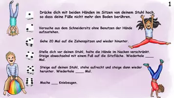 Vorschau - Fördermaterial/Inklusion - würfelige Bewegungspause für zwischendurch - Seite 1