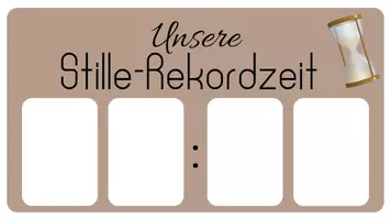 Vorschau - Poster - Poster Stille-Rekordzeit - Seite 1