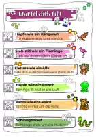 Vorschau - Stationenlernen - Würfel dich fit! - Tier Edition (Sport Grundschule) - Seite 2
