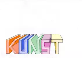 Vorschau - Arbeitsblätter - Fluchtpunktperspektive im Kunstunterricht: Schriftzug in 3D - Seite 1