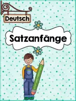 Vorschau - Stationenlernen - Klettmappe: Satzanfänge - Seite 1