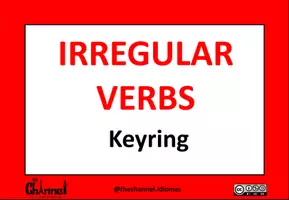 Vista previa - Tarjetas / Manipulativos - 100 IRREGULAR VERBS: Key Ring (Colour and B&W) - página 1