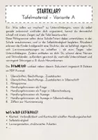 Vorschau - Präsentationen/Tafelbilder - Startklar? – Tafelmaterial zur Visualisierung A - Seite 1