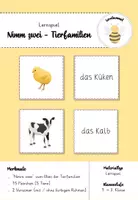 Vorschau - Spiele - Sparpaket: Materialpaket Tierfamilien auf dem Bauernhof (Tafelmaterial, Domino und Nimm zwei!) - Deckblatt