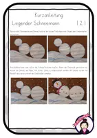 Vorschau - Stundenentwürfe - Kunst WINTER | Liegender Schneemann - Seite 3