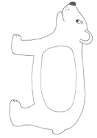 Vorschau - Mal- und Bastelvorlagen - Eisbär Fensterbild Jahrgangsmischung Eisbärenklasse - Seite 1