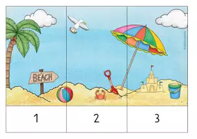 Vorschau - Spiele - Streifenpuzzle: Am Strand (ZR 3, ZR 5, ZR 10) - Seite 2