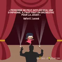 Aperçu - Affichage - Citation - Personne ne peut siffler une symphonie - Page de couverture