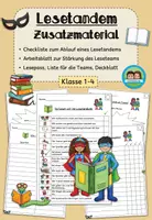 Vorschau - Arbeitsblätter - Lesetandem - Zusatzmaterial (Klasse 1-4) - Deckblatt