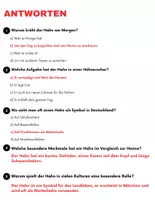 Vorschau - Spiele - Der Hahn: Leseverständnis und Kreuzworträtsel mit Lösungen - Seite 3