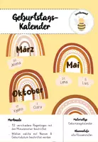Vorschau - Bildkarten - Geburtstagskalender Boho - Deckblatt