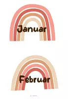 Vorschau - Bildkarten - Geburtstagskalender Boho - Seite 1