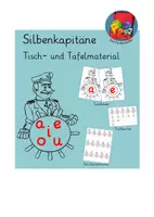 Vorschau - Fördermaterial/Inklusion - Tisch- und Tafelmaterial Silbenkapitäne - Deckblatt
