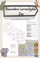 Vorschau - Unterrichtsreihen - Besondere Lernaufgabe Mathe: Wir gestalten unseren eigenen Zoo! (Flächeninhalt & Umfang) - Deckblatt