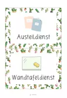 Vorschau - Präsentationen/Tafelbilder - Materialpaket Schilder für das Klassenzimmer im Kakteen-Design (Tagestransparenz, Kalender & Klassendienste) - Seite 1