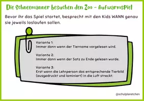 Vorschau - Spiele - Bewegungsgeschichte Laufspiel (Sport) - Schneemänner im Zoo - Seite 3