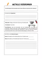 Vorschau - Arbeitsblätter - Experiment: Verbrennen von Eisenwolle - Seite 3