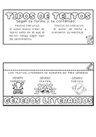 Vista previa - Hojas de trabajo - GÉNEROS LITERARIOS - Portada
