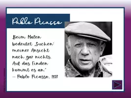 Vorschau - Arbeitsblätter - Pablo Picasso - Bildschirmpräsentation, Lesetexte, Arbeitsblätter und Künstlerfaltheft - Seite 3