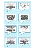 Vorschau - Aufgabenkarten - Kirche - Karten für Gesprächsanlässe und Diskussion (Klasse 6-8) - Seite 1
