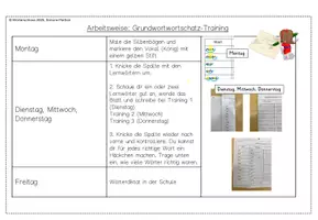 Vorschau - Arbeitsblätter - Grundwortschatztraining Funktionswörter (RLP) - Seite 2