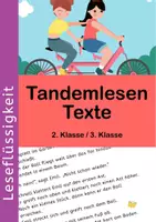 Vorschau - Text - Leseflüssigkeit - Tandemlesen Texte 2. und 3. Klasse - Deckblatt
