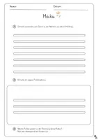Vorschau - Arbeitsblätter - Haiku schreiben: Frühling inkl. Bewertungsraster - Seite 3