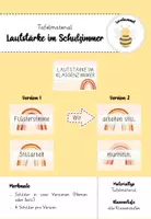 Vorschau - Präsentationen/Tafelbilder - Lautstärkentafeln - 2 Versionen im Boho Style - Deckblatt