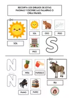 Vista previa - Hojas de trabajo - Pictogramas abecedario a todo color - página 3