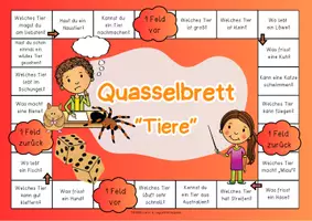 Vorschau - Spiele - DAZ Brettspiel: Quasselbrett Wortschatz "Tiere" | Brettspiel deutsch | Plauderbrettspiel | Plauderbrett | Plauderspiel | Lass uns reden - Seite 3