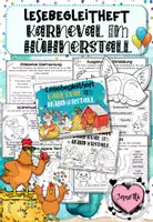 Vorschau - Arbeitsblätter - Karneval im Hühnerstall | Lesebegleitheft Klasse 2 - Deckblatt