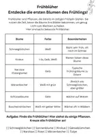 Vorschau - Arbeitsblätter - Frühblüher – Arbeitsblätter für den Sachunterricht - Seite 1
