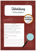 Vorschau - Arbeitsblätter - Diktatübung - Fehlerdetektive (wachsend) - Deckblatt